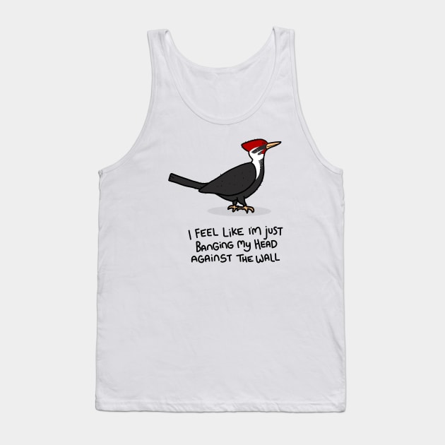 Grumpy Woodpecker Tank Top by grumpyanimals